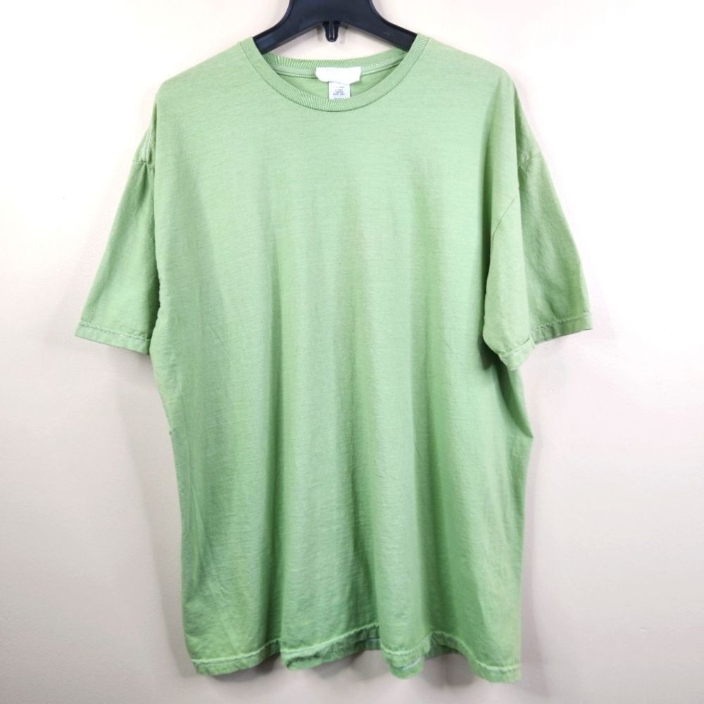 Project Social T Los Angeles Womens Short Sleeve Green Cotton Tee One Size